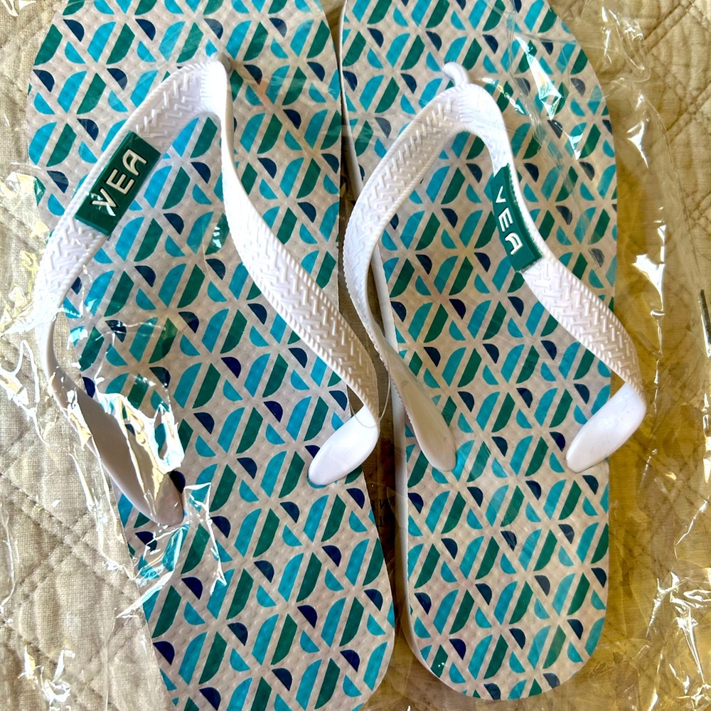 4 Pairs for $20 sold together.
VEA Flip Flops.
Sold all together.